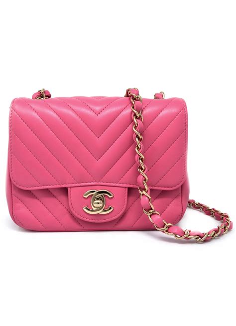 chevron pink chanel|Chanel Chevron mini flap.